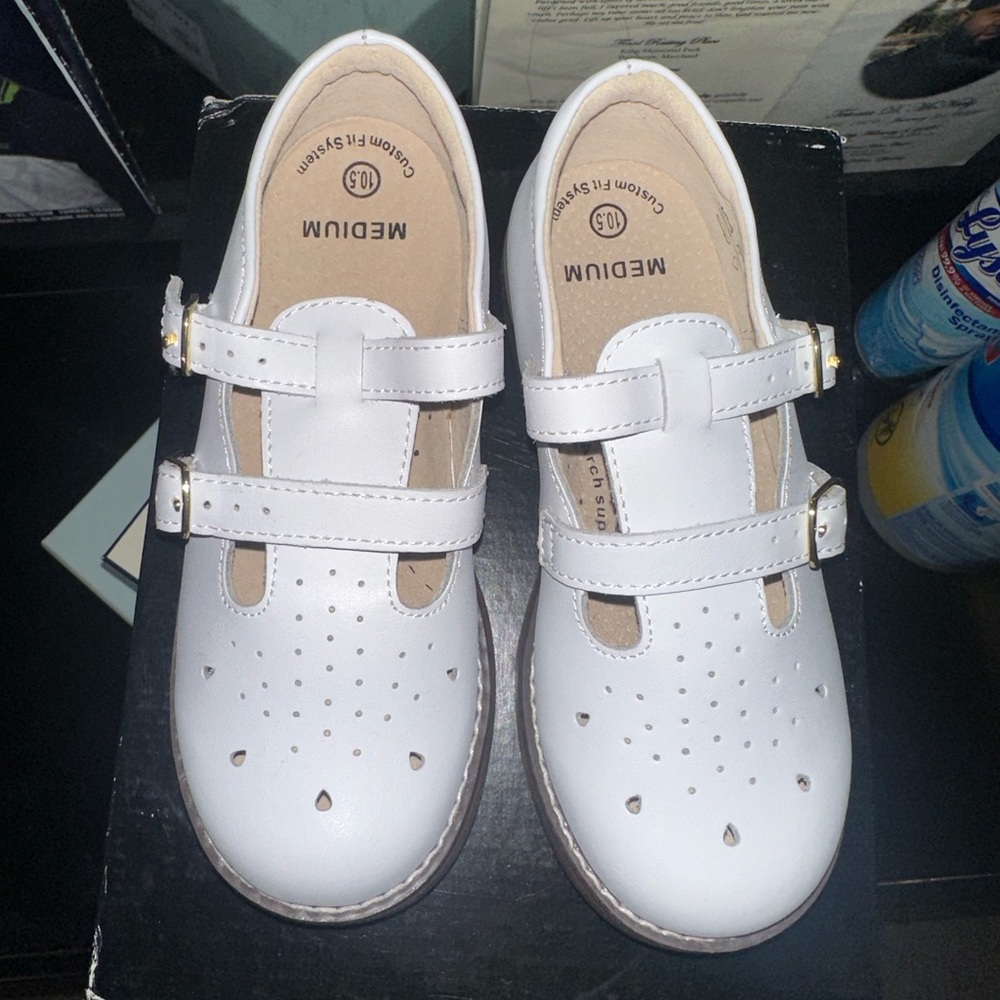 Girls White Danielle Footmates